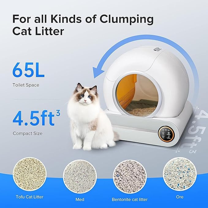 65 Litre Automatic Smart Cat Litter Box