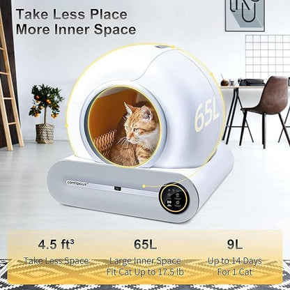 65 Litre Automatic Smart Cat Litter Box