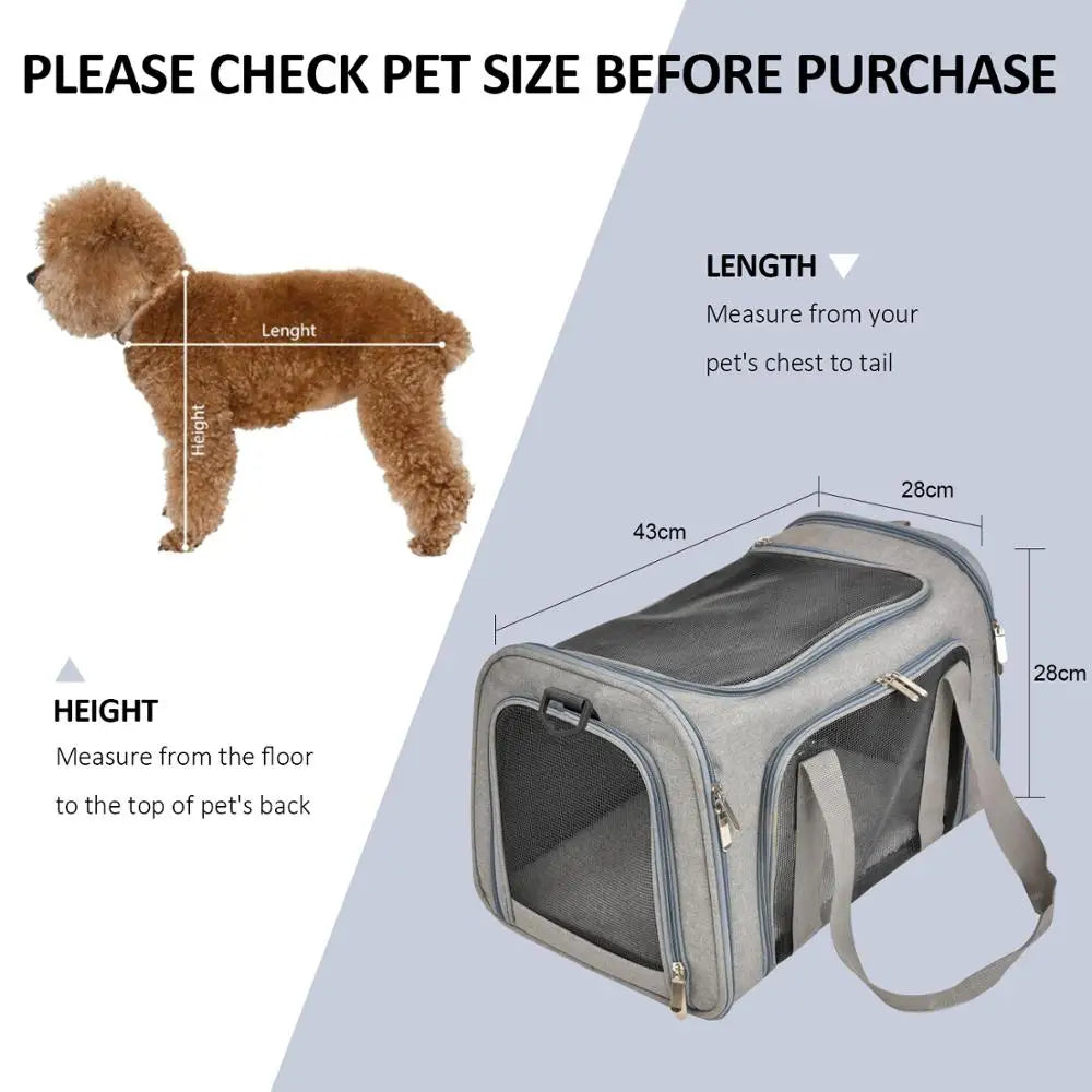 Pet Soft Side Carrier Bag