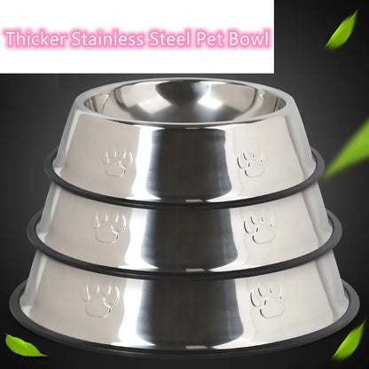 Paw Stainless Steel Pet Bowl