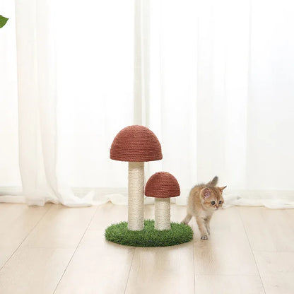 Kitten Mushrooms Cat Scratcher