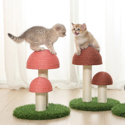 Kitten Mushrooms Cat Scratcher