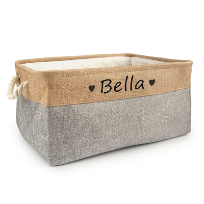 Personalized Dog Toy Basket