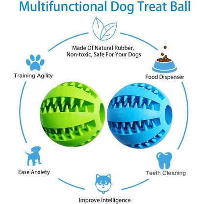 Dog Interactive Rubber Treat Ball