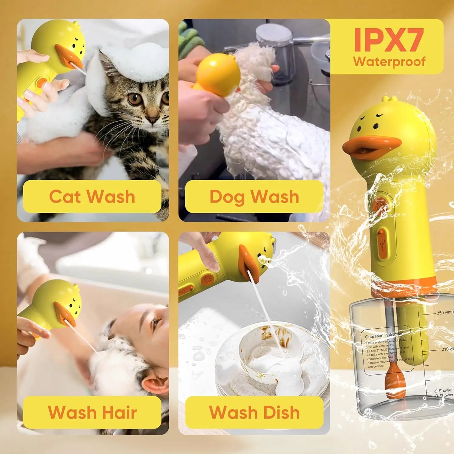 Electric Pet Shampoo Dispenser