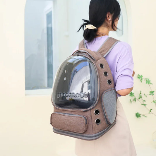 Transparent Folding Cat Travel Backpack