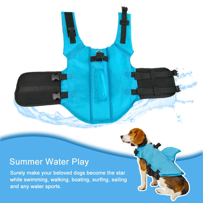 Adjustable Shark Dog Life Jacket