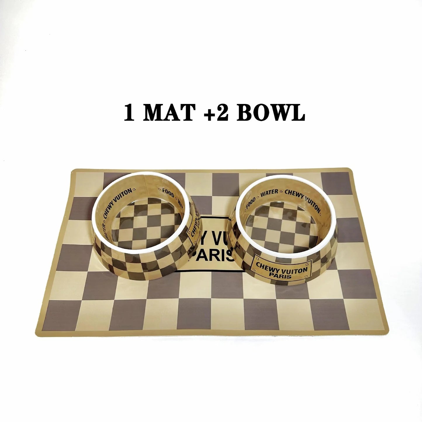 Luxury Brand Designer Dog Bowl