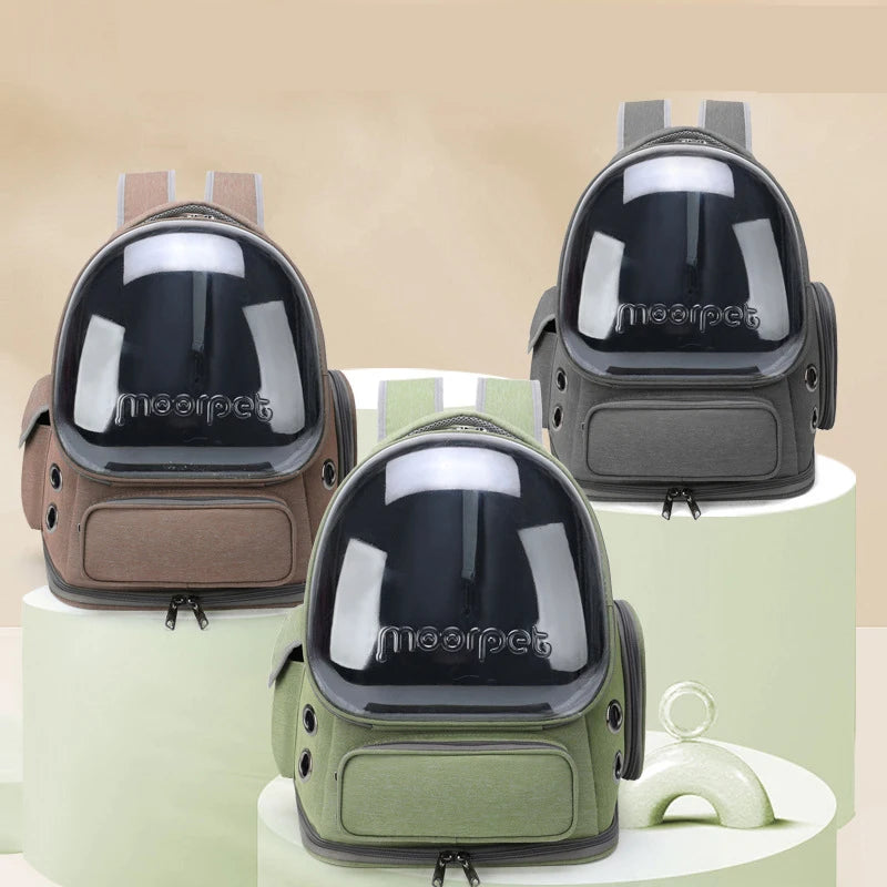 Transparent Folding Cat Travel Backpack