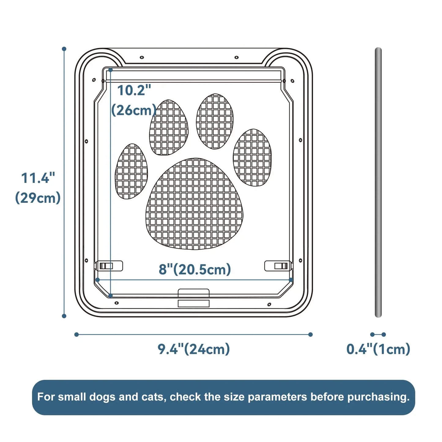 Lockable Self-Closing Function Screen