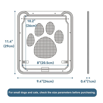 Lockable Self-Closing Function Screen