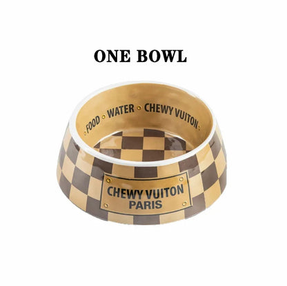 Luxury Brand Designer Dog Bowl