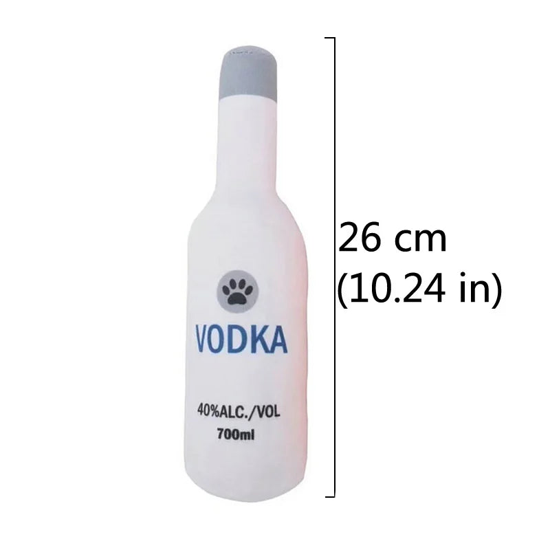 Alcohol Bottle Shaped Pet Toy