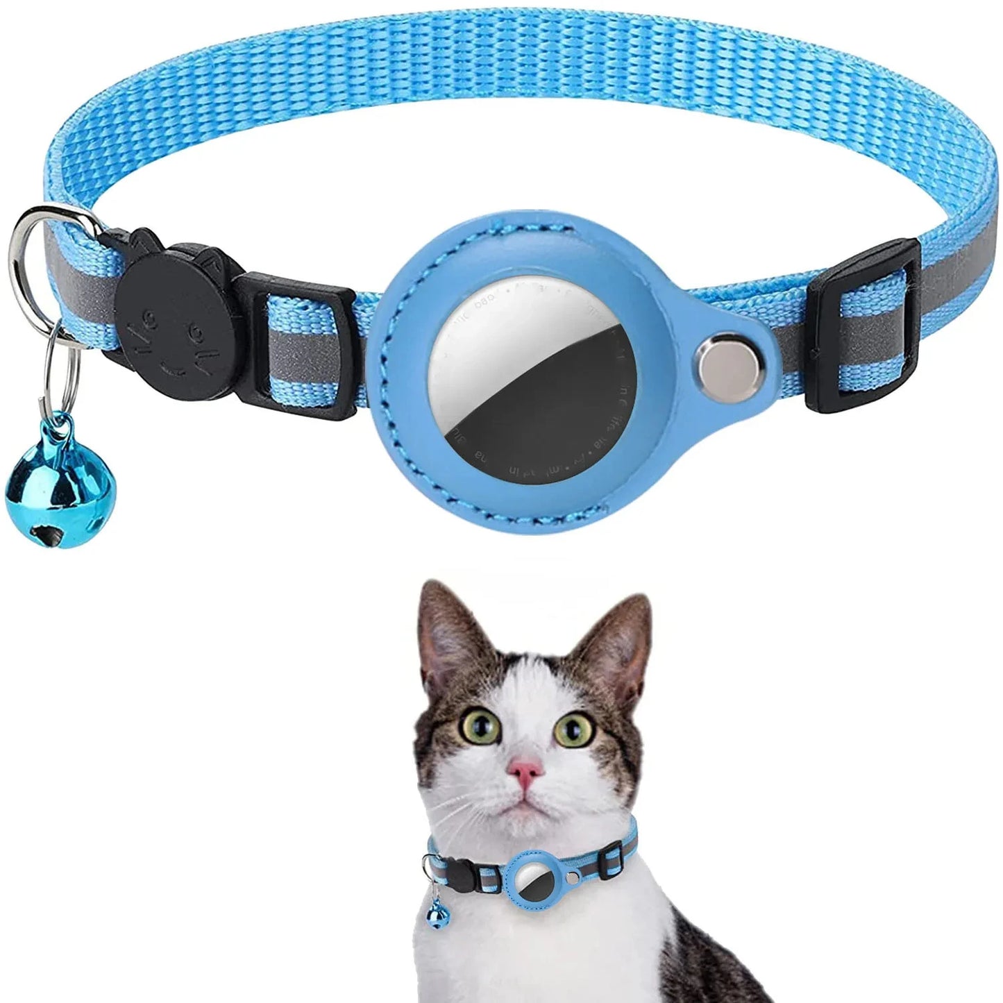 Reflective Cat AirTag Collar