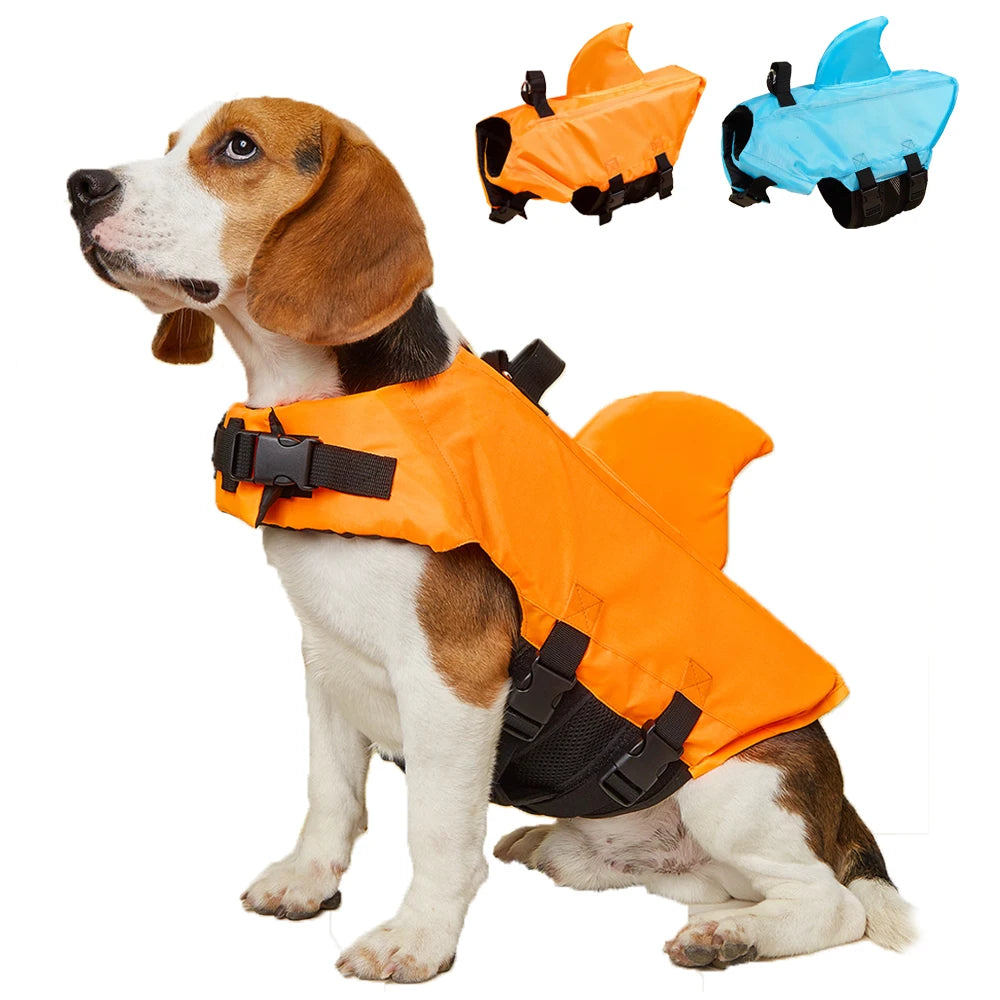 Adjustable Shark Dog Life Jacket