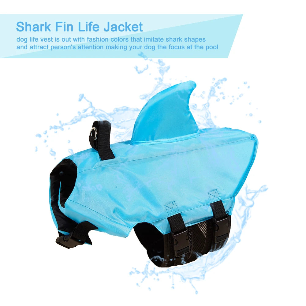 Adjustable Shark Dog Life Jacket