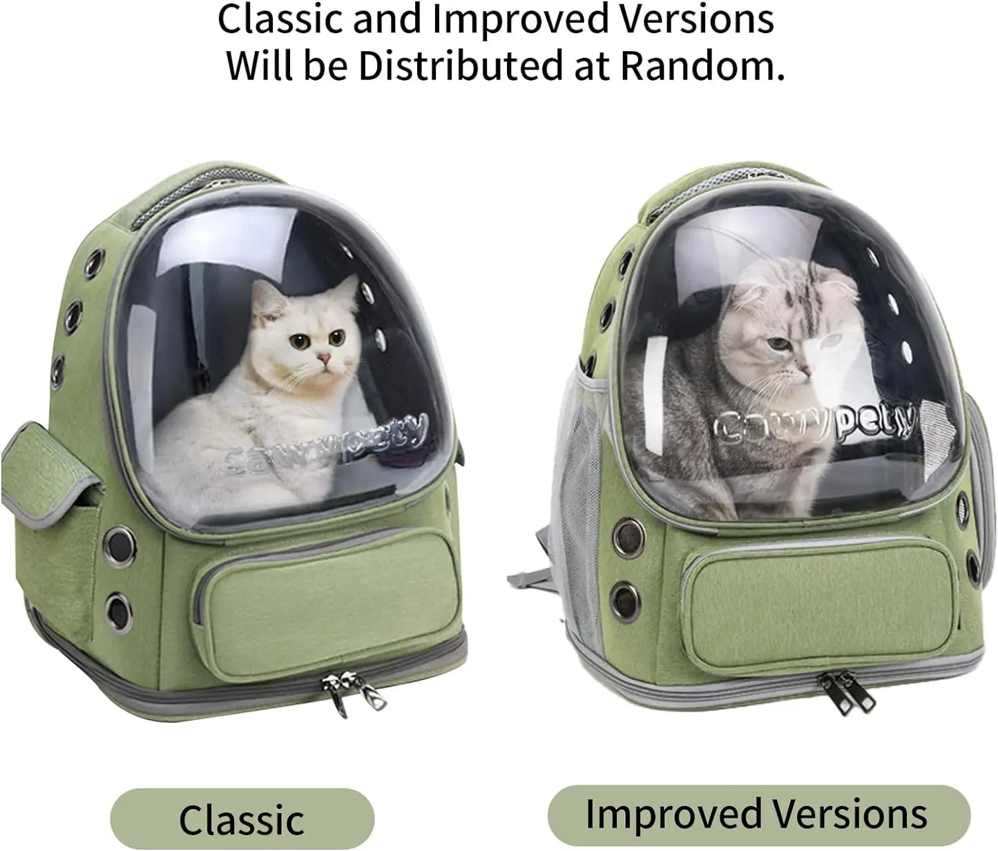 Transparent Folding Cat Travel Backpack