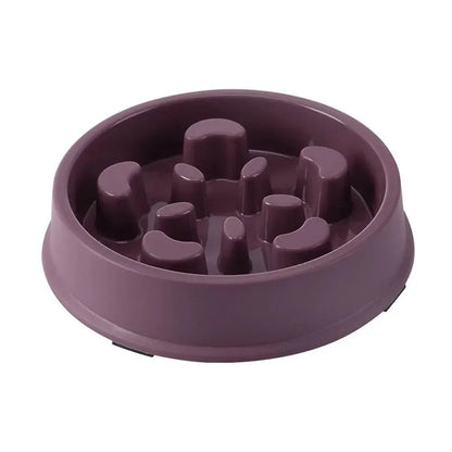 Dog Plastic Anti Choking Slow Feeding Bowl