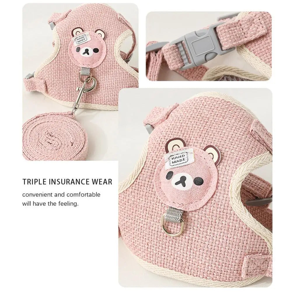 Cute Teddy Material Harness