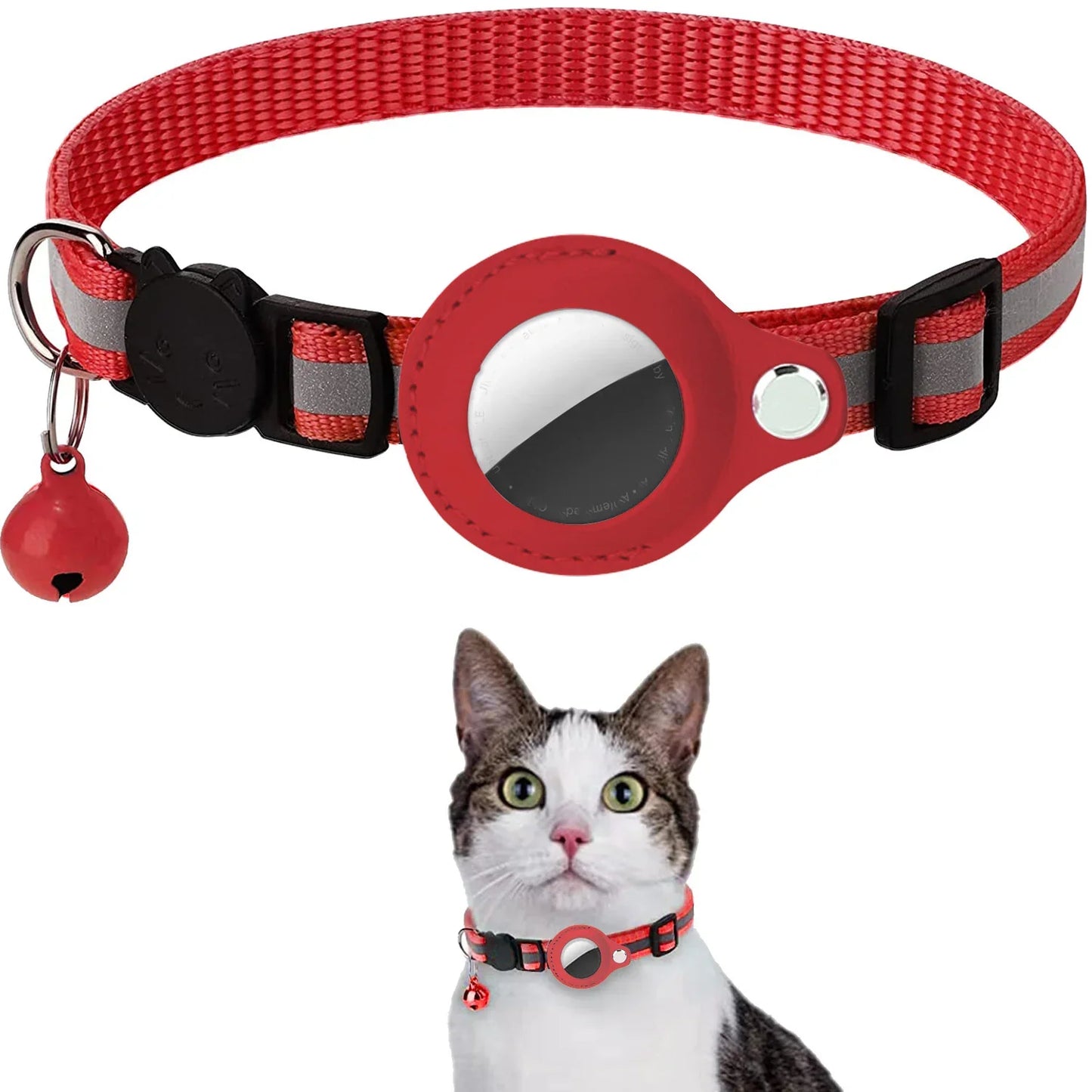 Reflective Cat AirTag Collar