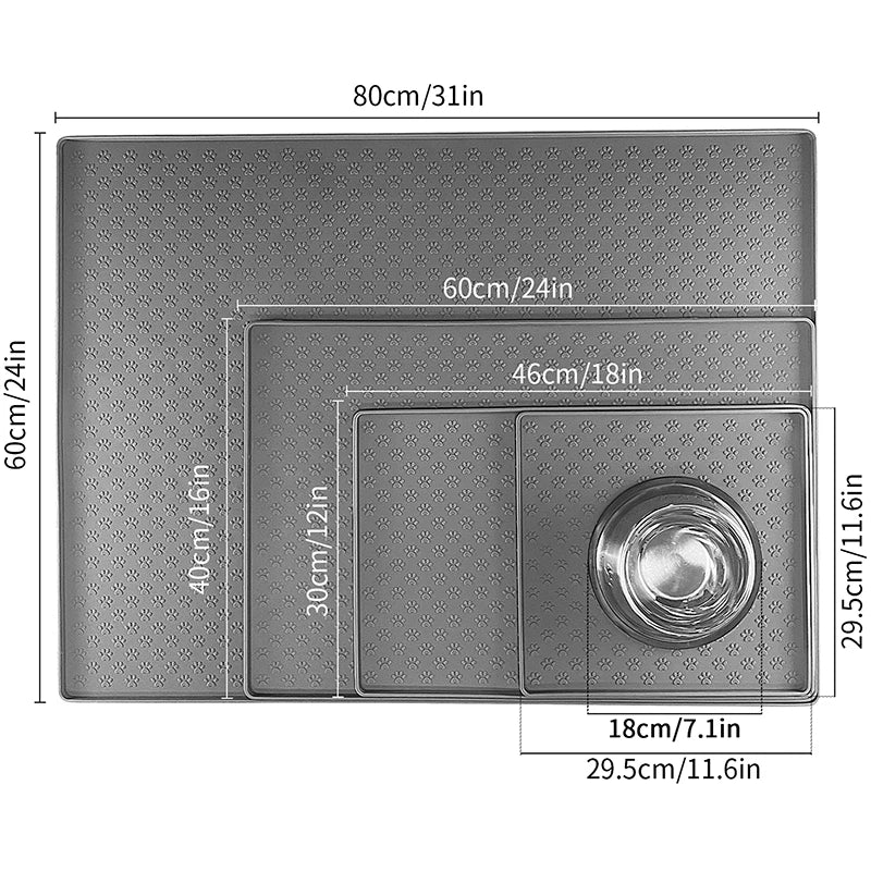 Pet Feeding Bowl Mat