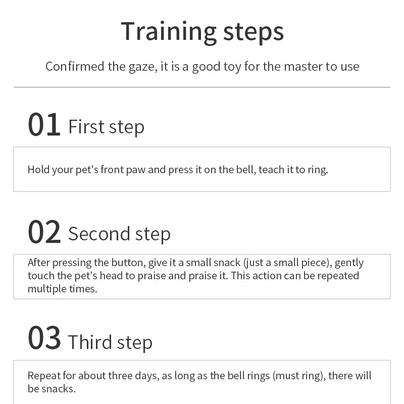 Training Interactive Pet Bell