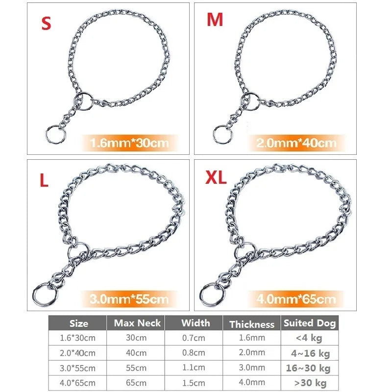 Stainless Steel Slip Chain Collar