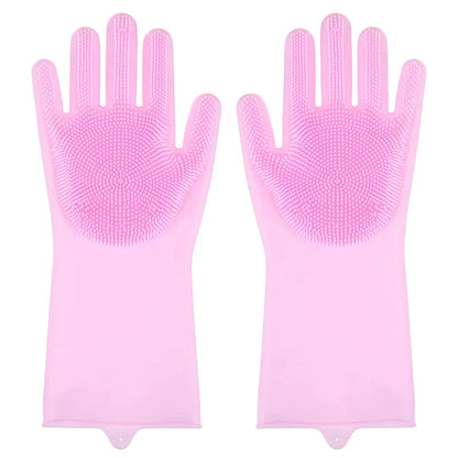 Pet Bath Brush Massage Gloves