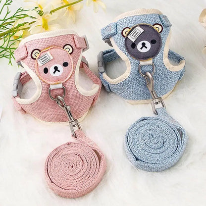 Cute Teddy Material Harness