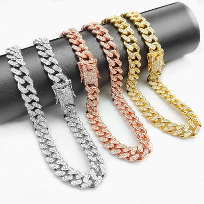 Luxury Rhinestone Pet Cuban Chain Collar