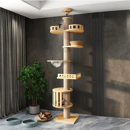 Tree Floor To Ceiling Cat Tower