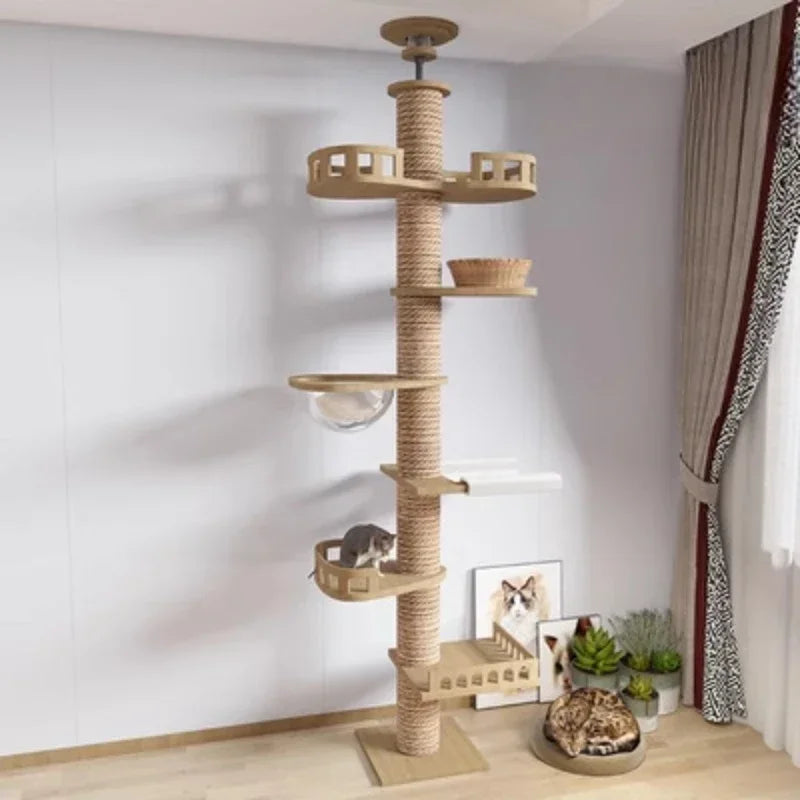 Tree Floor To Ceiling Cat Tower