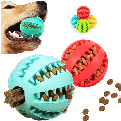 Dog Interactive Rubber Treat Ball