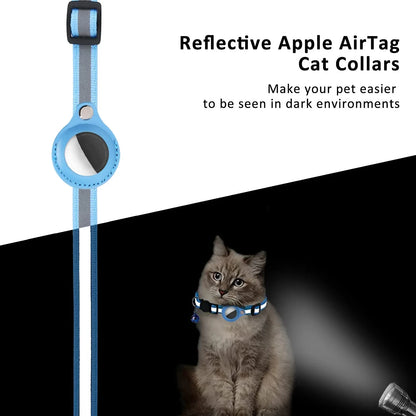 Reflective Cat AirTag Collar