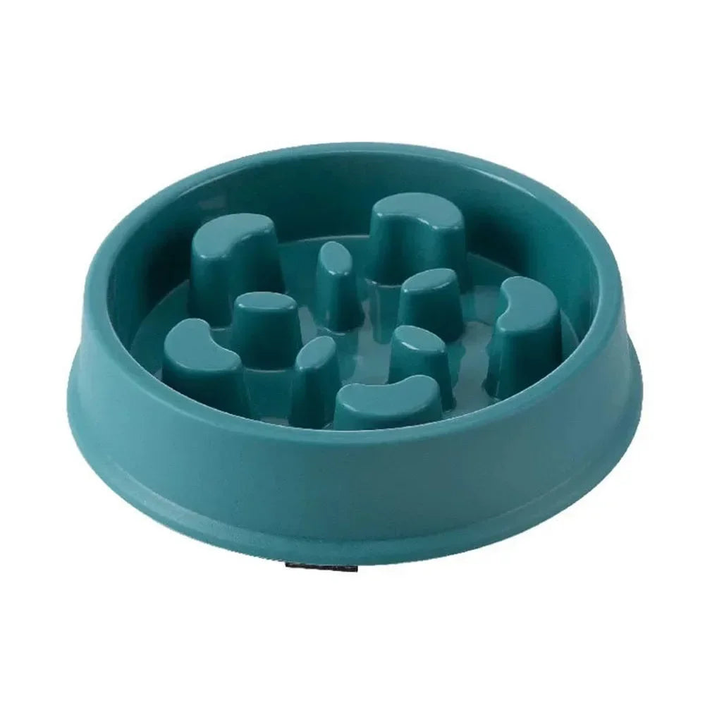 Dog Plastic Anti Choking Slow Feeding Bowl