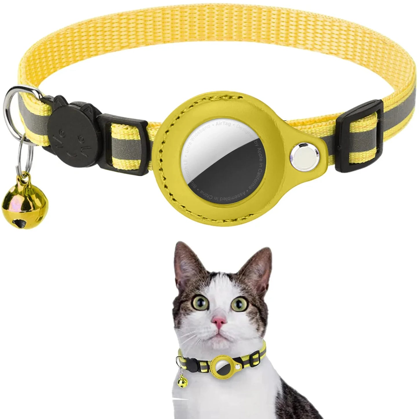 Reflective Cat AirTag Collar