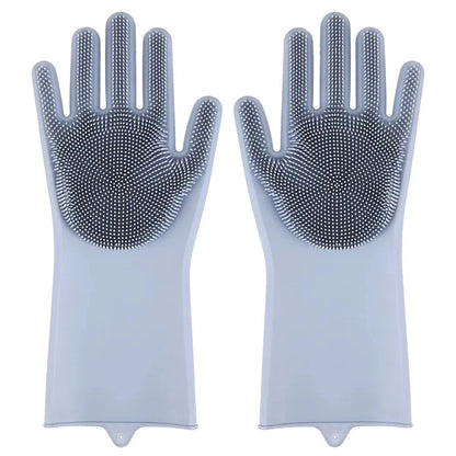 Pet Bath Brush Massage Gloves