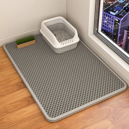 Double Layer Waterproof Cat Litter Mat