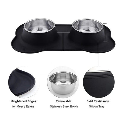 Antislip Double Pet Bowl