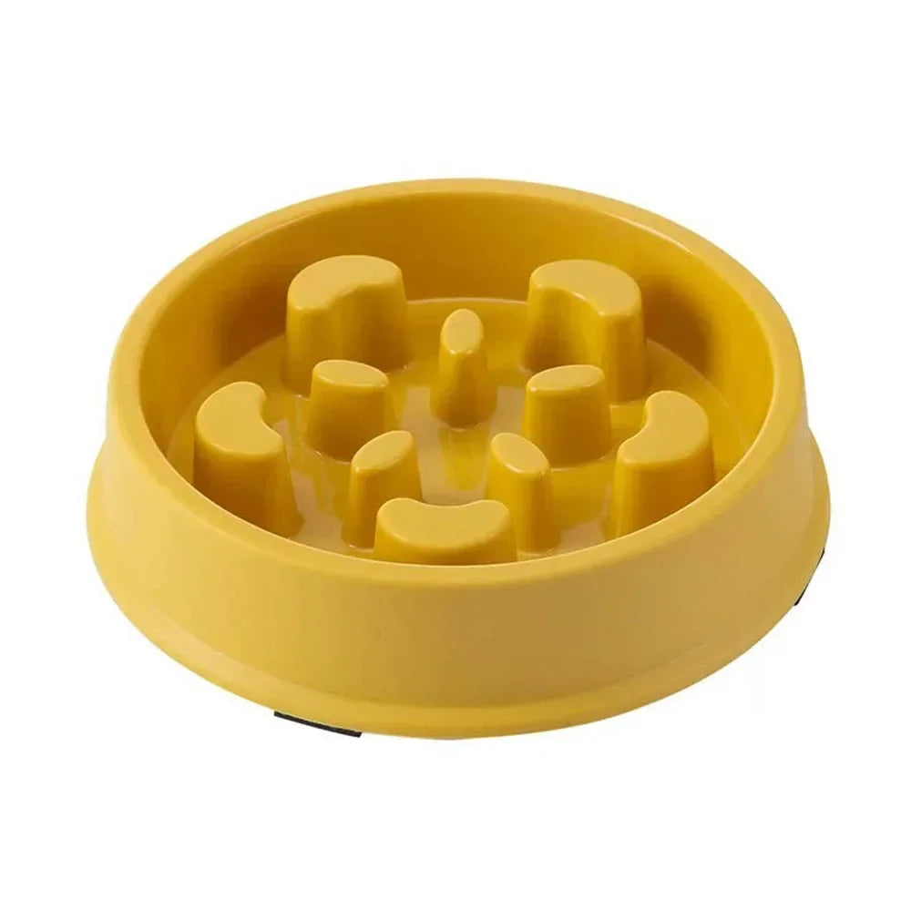 Dog Plastic Anti Choking Slow Feeding Bowl