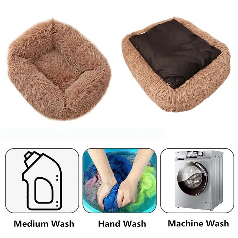 Rectangle Plush Dog Bed