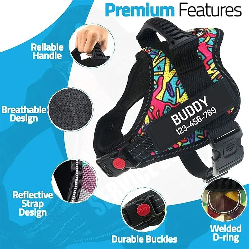 Custom ID Dog Harness