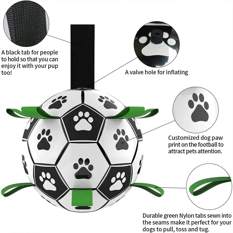 Dog Soccer Ball With Straps