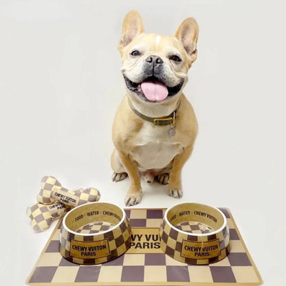 Luxury Brand Designer Dog Bowl